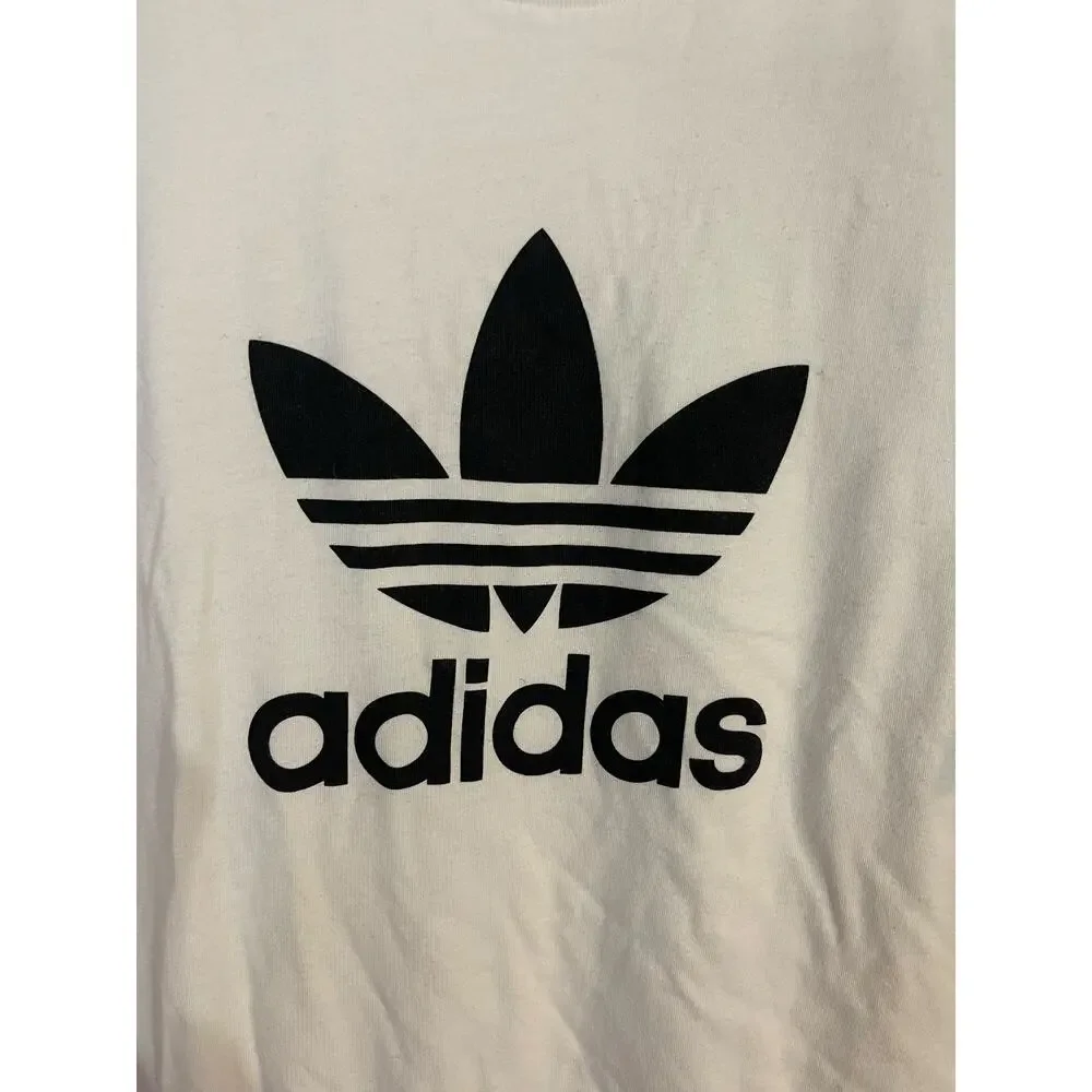 Adidas mens large vintage logo tee